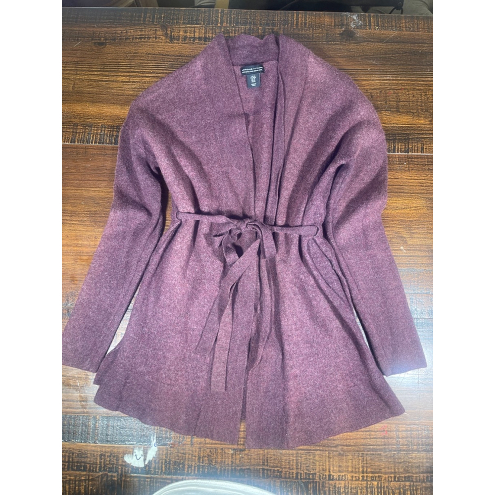 Women's Adrienne Vittadini Silk Cardigan Size M 100% Merino Wool